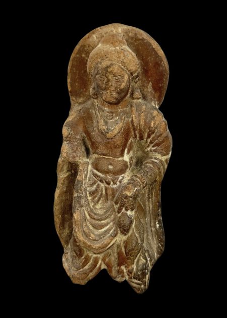 SANDSTONE BODHISATTVA FIGURE