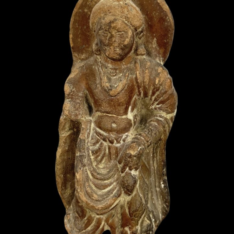 SANDSTONE BODHISATTVA FIGURE