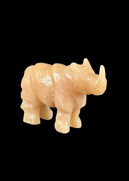 JADE RHINO FIGURINE
