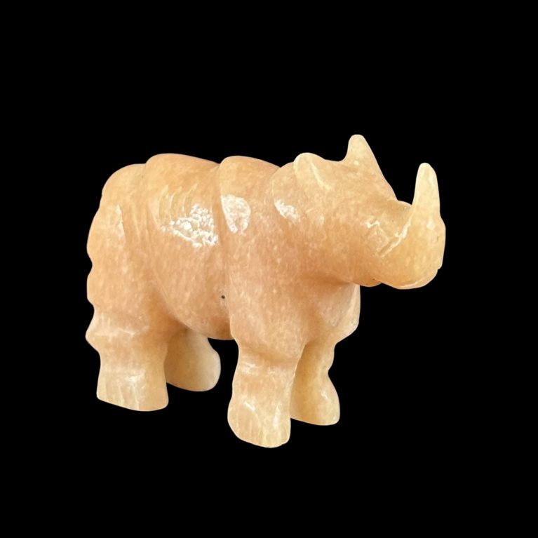 JADE RHINO FIGURINE