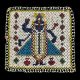 BEADED PANEL DEPICTING DEITY FIGURE