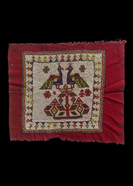 PEACOCKS OF HARMONY: BEADED NATURE PANEL