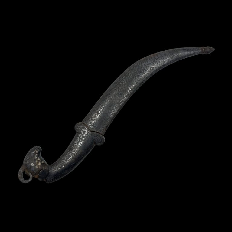 DAGGER (KHANJAR) WITH GOAT HANDEL