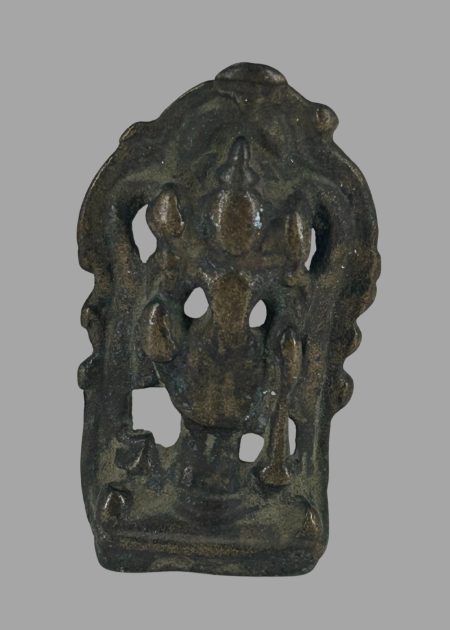 BRONZE SHRINE PLAQUE OF A DEITY
