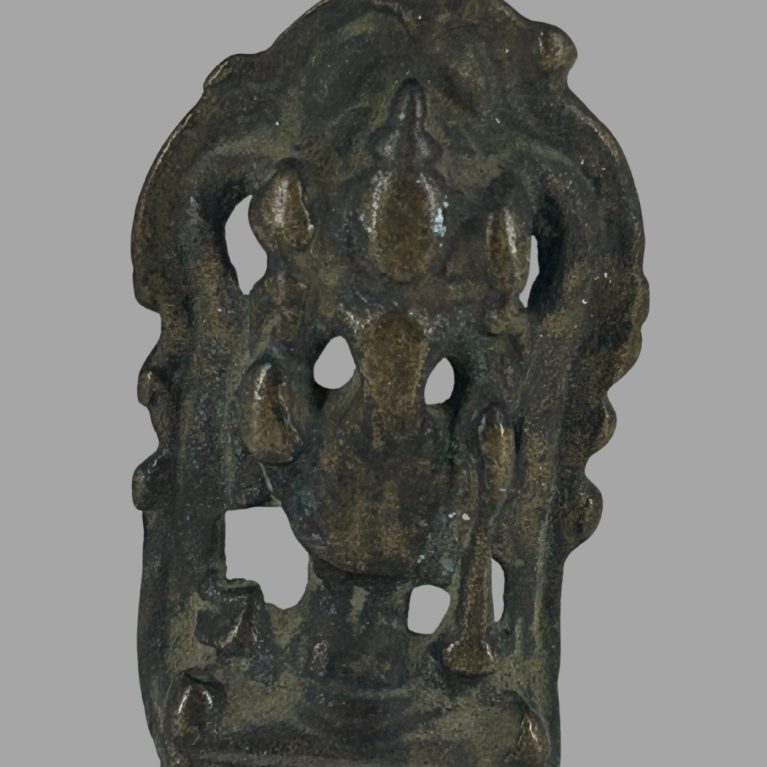 BRONZE SHRINE PLAQUE OF A DEITY