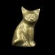 SEATED BRONZE CAT MINIMALIST FORM