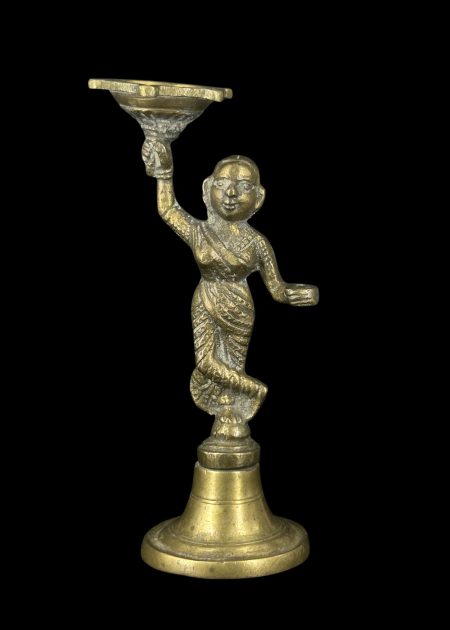 DIYA WITH STANDING FIGURE