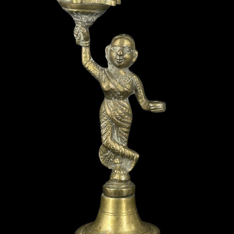 DIYA WITH STANDING FIGURE