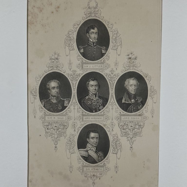 SIR J. LITTLER / SIR R. SALE / LORD HARDINGE / LORD GOUCH / SIR H. SMITH