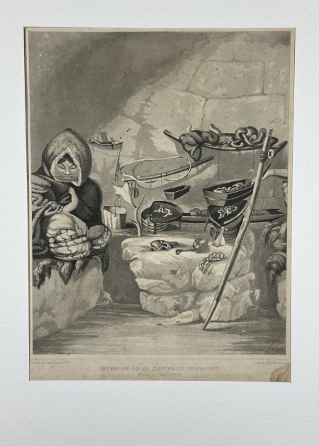 INTERIOR OF AN ESKIMAUX SNOW-HUT