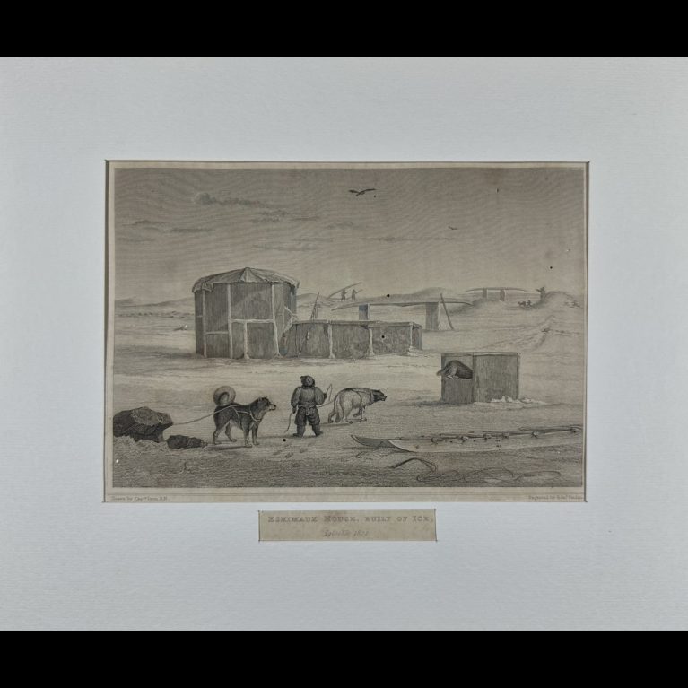 ESKIMAUX HOUSE, BUILT OF ICE (IGLOOLIK 1822)