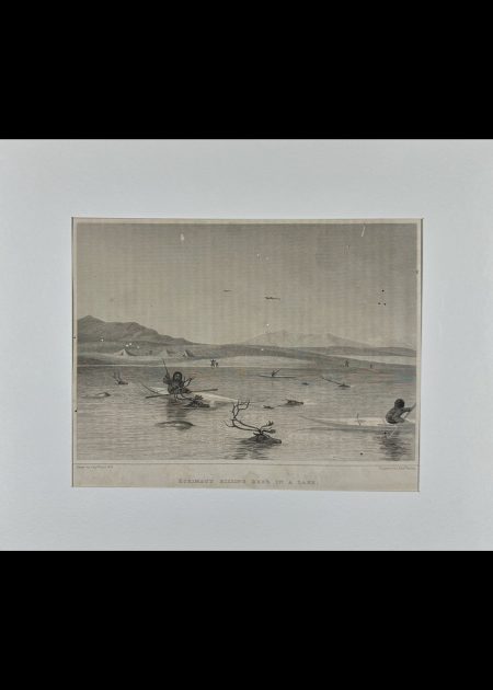 ESKIMAUX KILLING DEER IN A LAKE