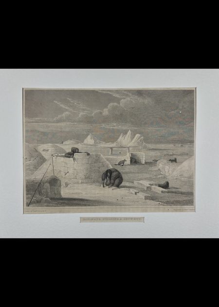 ESKIMAUX BUILDING A SNOW-HUT