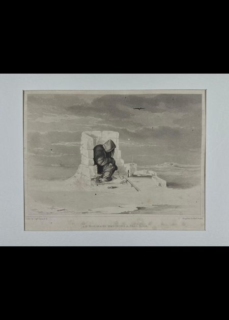 AN ESKIMAUX WATCHING A SEAL-HOLE