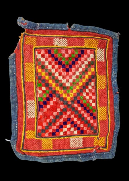 TRADITIONAL BANJARA HANDCRAFTED EMBROIDERY AND VIVID, GEOMETRIC DESIGN TEXTILE