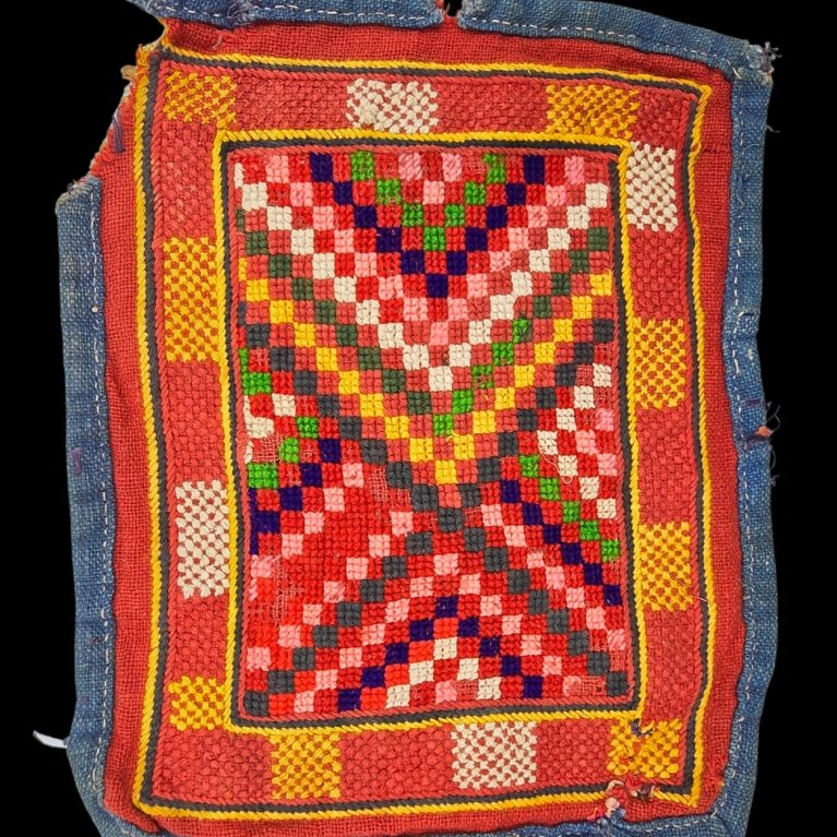 TRADITIONAL BANJARA HANDCRAFTED EMBROIDERY AND VIVID, GEOMETRIC DESIGN TEXTILE