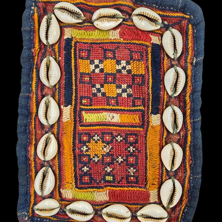 TRADITIONAL BANJARA HANDCRAFTED EMBROIDERY TEXTILE WITH COWRIE SHELLS