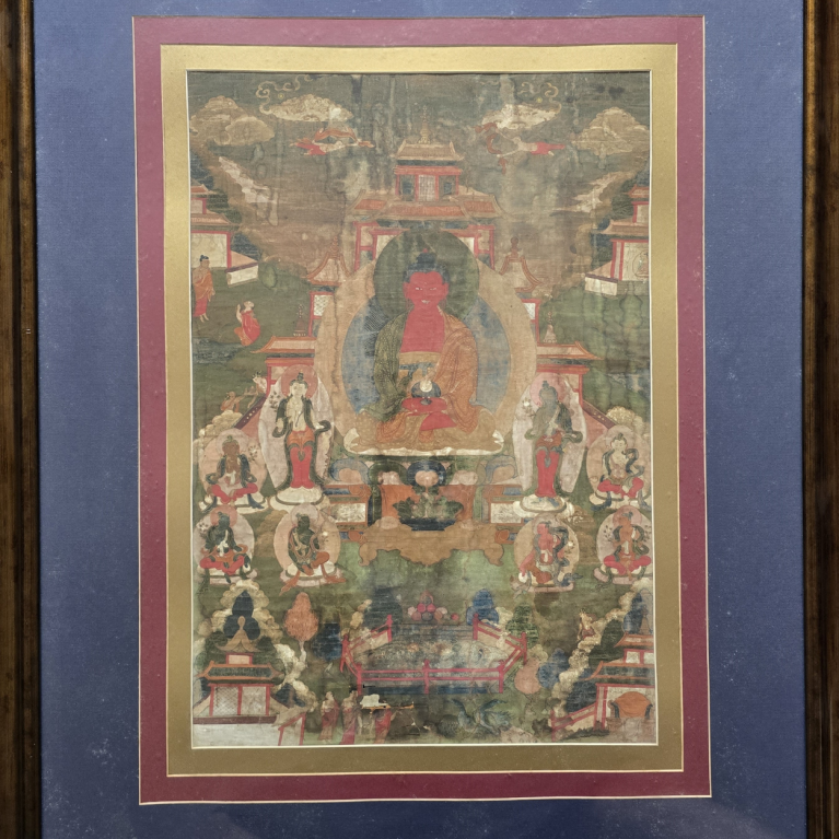 TIBETAN THANGKA OF AMITABHA BUDDHA