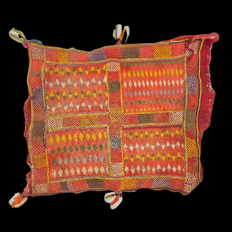 BANJARA HANDCRAFTED TEXTILE WITH SMALL COWRIE SHELLS AT THE CORNERS