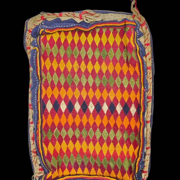 BANJARA HANDCRAFTED TEXTILE WITH A VIBRANT DIAMOND-PATTERN DESIGN