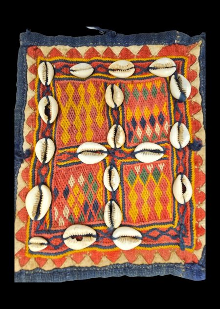 TRADITIONAL BANJARA HANDCRAFTED TEXTILE WITH RICH GEOMETRIC DESIGN AND COWRIE SHELLS