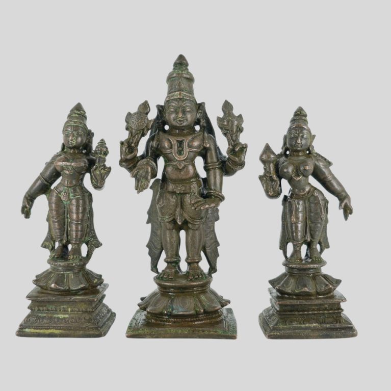 VISHNU, BHUDEVI, AND SHREEDEVI