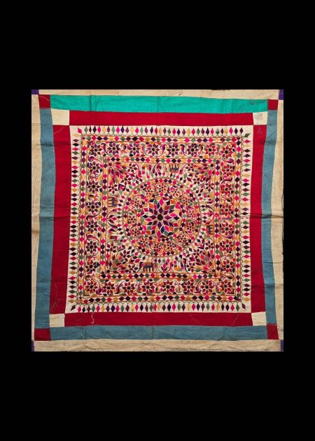 MULTICOLOUR HAND EMBROIDERED CHAKLA