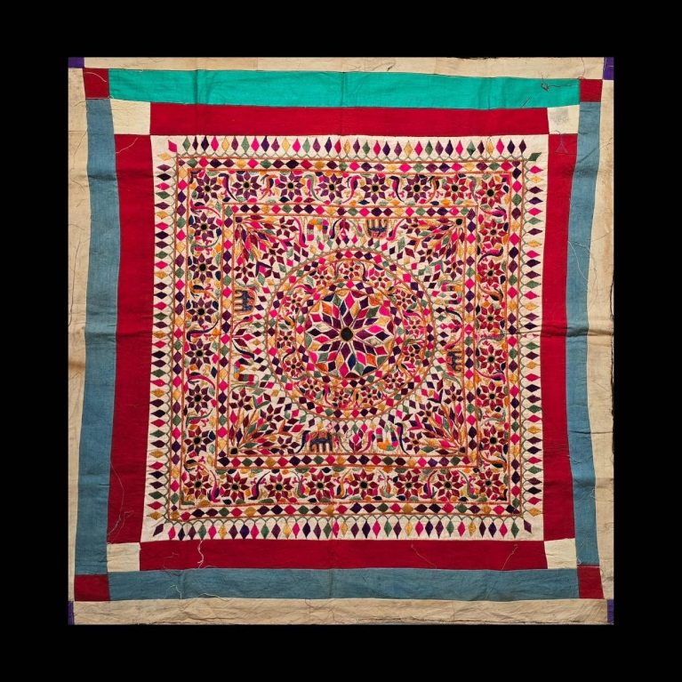 MULTICOLOUR HAND EMBROIDERED CHAKLA