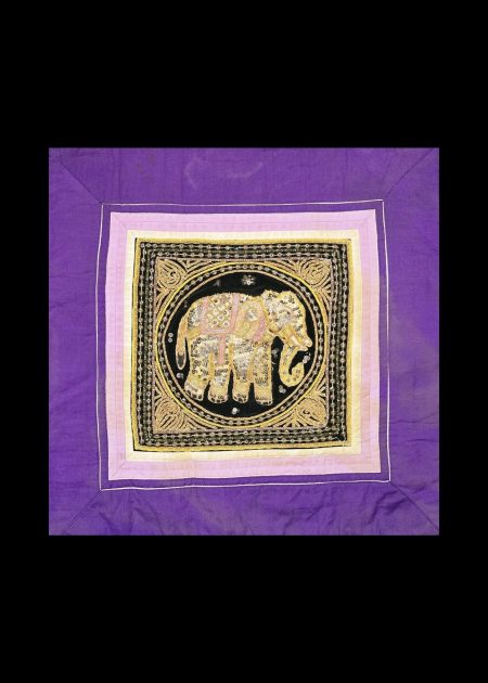 BURMIS REAL ZARI HAND EMBROIDERED CUSHION COVER