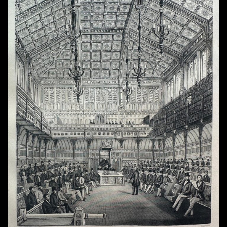 INTERIOR OF THE HOUSE OF COMMONS