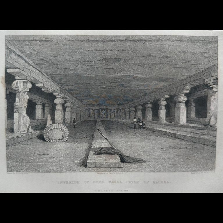 INTERIOR OF DHER WARRA, CAVES OF ELLORA