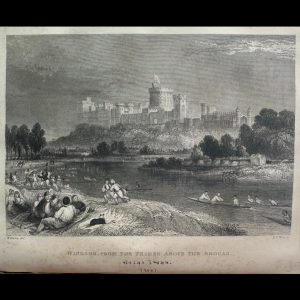 WINDSOR FROM THE THAMES ABOVE THE BROCAS