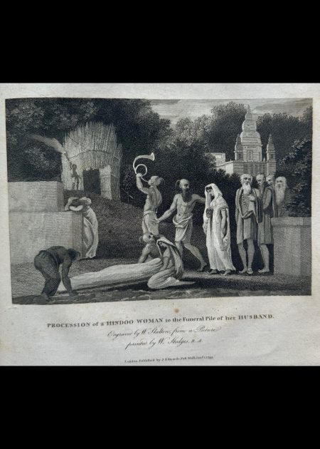 PROCESSION OF A HINDOO WOMAN TO THE FUNERAL PILE OF HER HUSBAND