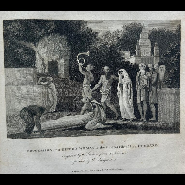 PROCESSION OF A HINDOO WOMAN TO THE FUNERAL PILE OF HER HUSBAND